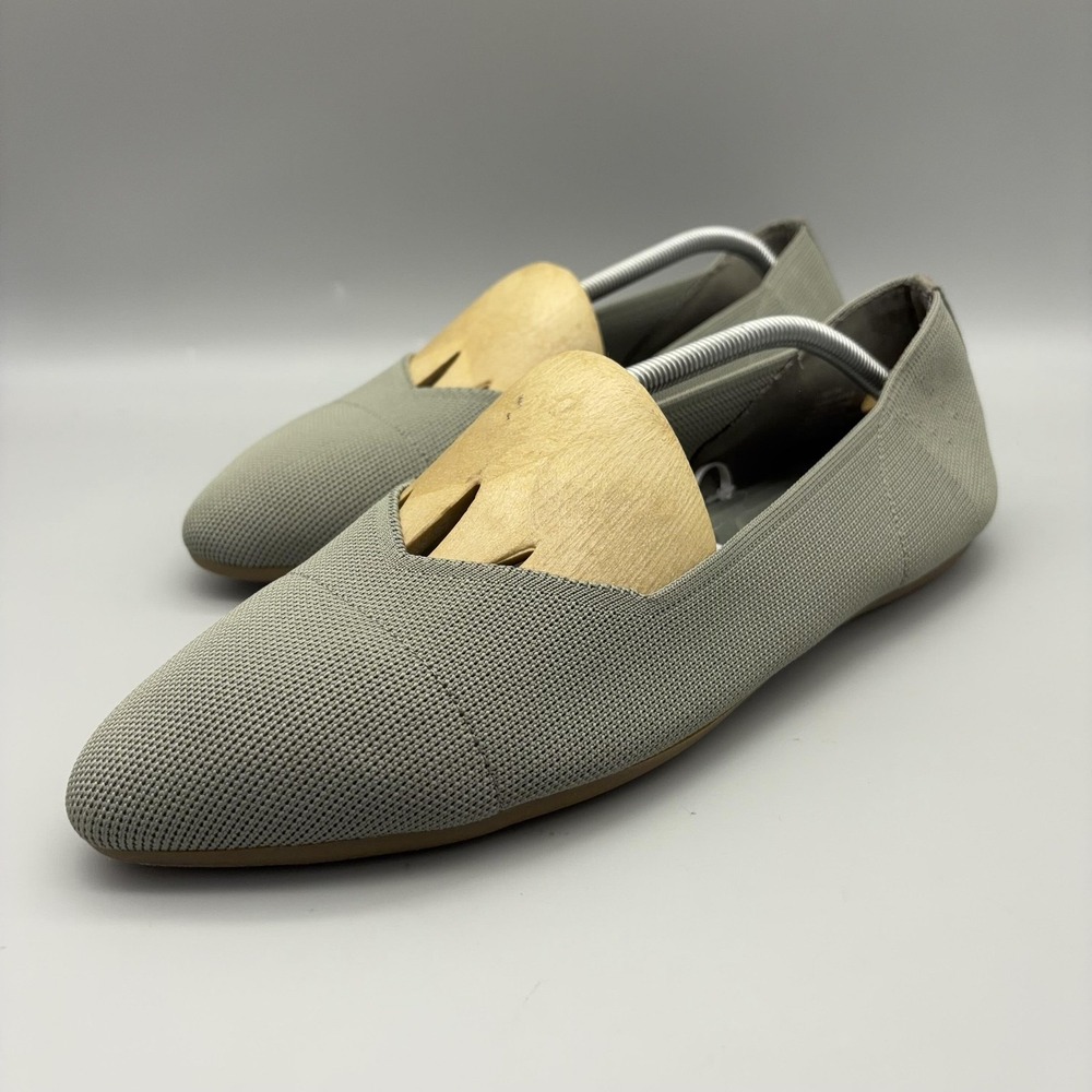 Torrid Shoes Womens Size 10.5 Green 4F Sage Stretch Knit Flats Slip On NWT - Picture 3 of 12